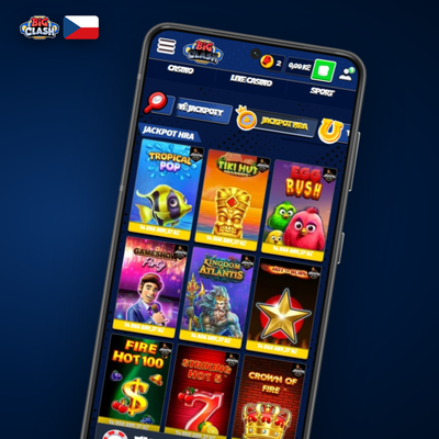 Ikona sportovních sázek v Bigclash Casino android app — fotbal i hokej