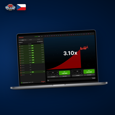 Ikona funkce dual bet v Aviator Bigclash Casino – dvě nezávislé sázky v jednom kole