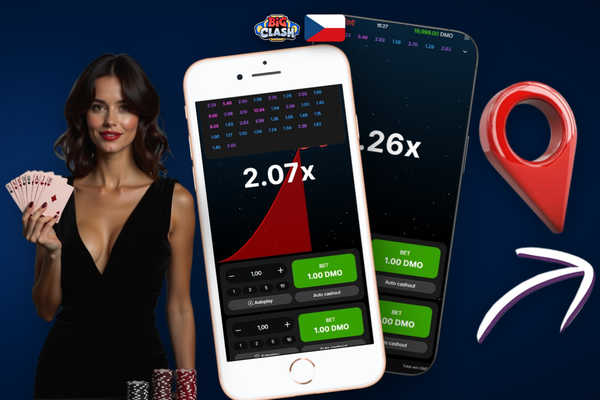 Statistický panel Aviator v Bigclash Casino s barevnými štítky posledních násobitelů