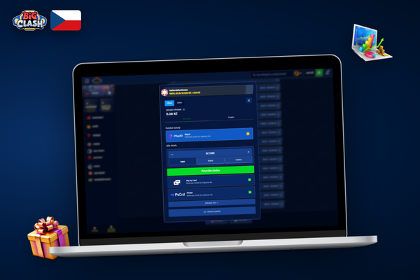 Hráč provádí bezpečný vklad v Bigclash Casino chráněný anti-fraud kontrolou
