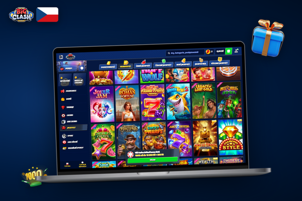 Bigclash Casino pro PC – ikona zámku a odznak oficiálního zdroje na laptopu