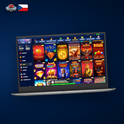 Bigclash Casino desktop klient – ikona monitoru s logem kasina