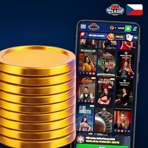 Bigclash Casino na počítači – tmavé lobby se sloty a živým chatem