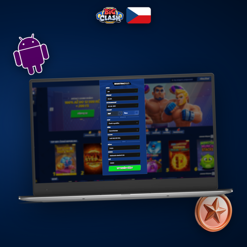 Bigclash Casino registrace – formulář na notebooku a mobilu během pár minut