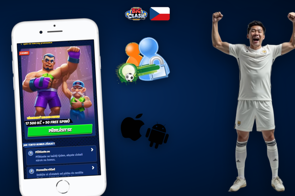 Infografika Bigclash Casino ukazující příspěvky slotů a live her k plnění wageringu